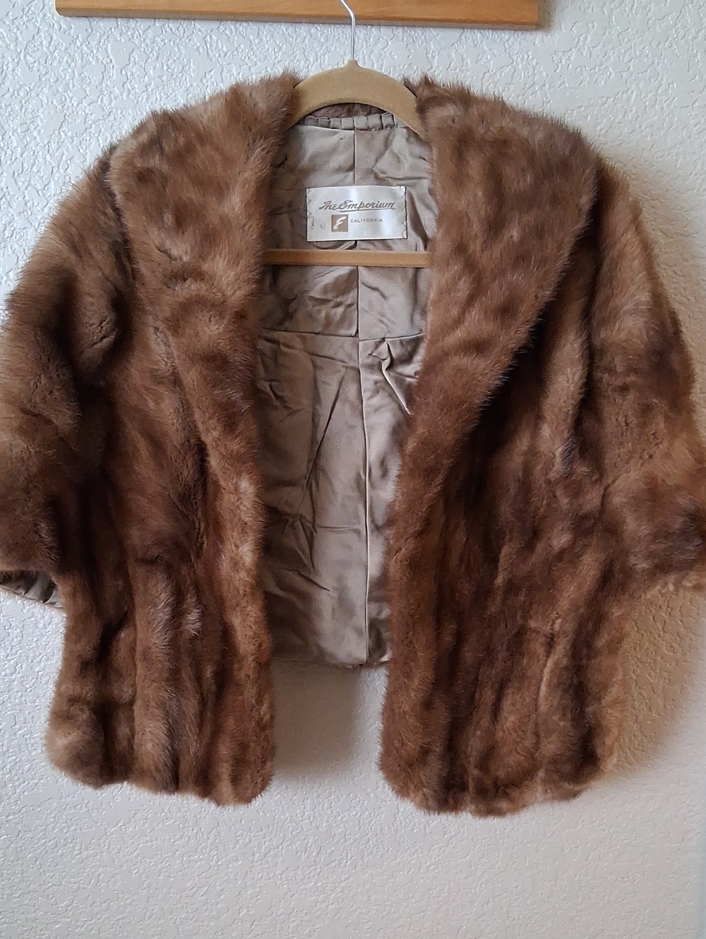 Vintage Fur Cape Wrap